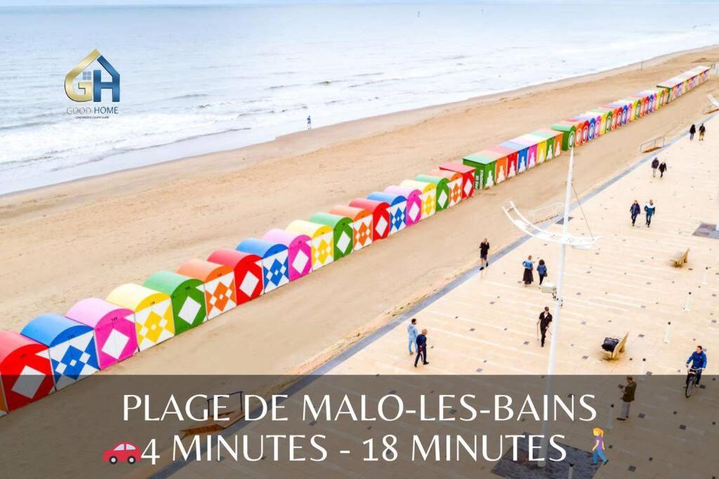 *Le Duplex De Ronsard*Plage Et Centre-Ville Dunkierka Zewnętrze zdjęcie